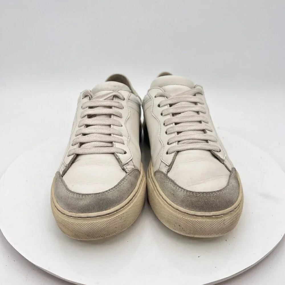 Axel Arigato Clean 90 Women Sz 7.5 White Leather Grey Suede Low Top Casual Shoes